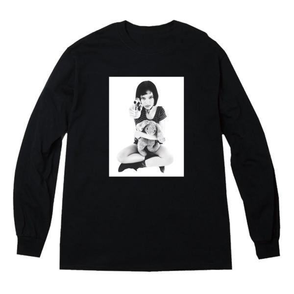 リブあり]マチルダ レオン LEON ロンT 長袖 ロングスリーブ Tシャツ 白