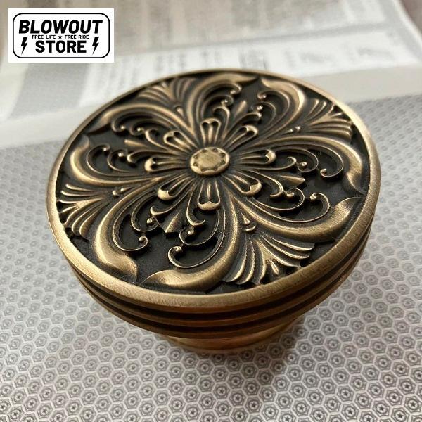 ハーレー ショベルヘッド エッグタンク タンクキャップ 七宝焼