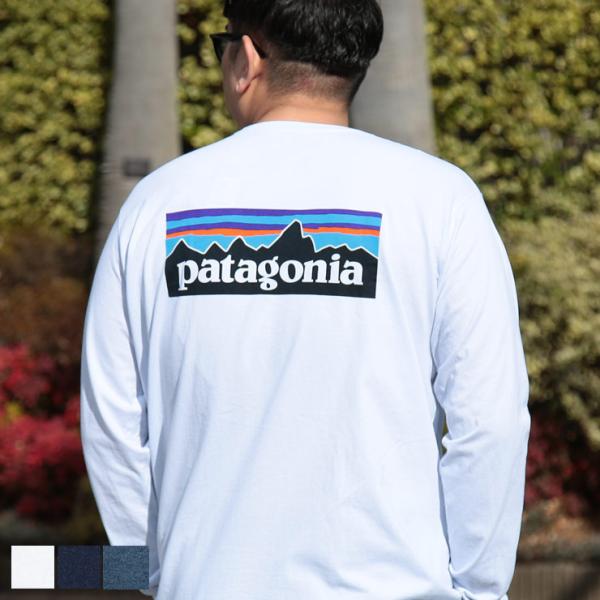 patagonia（パタゴニア） Tシャツ 長袖 メンズ 大きいサイズ バック