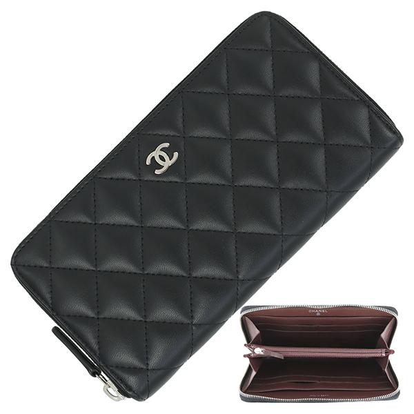 マトラッセ シャネル 長財布 クラシック ロングジップ ウォレット