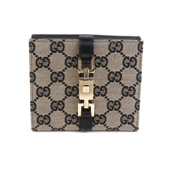GUCCI（グッチ） 二つ折り財布 ニュージャッキー GGキャンバス/レザー