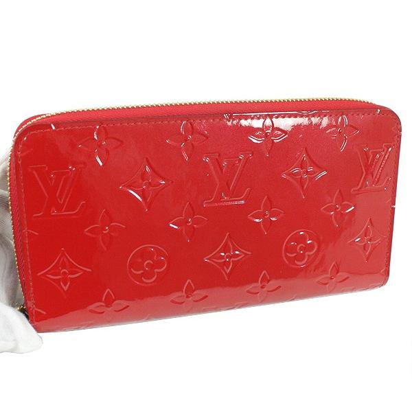 ビトン長財布 赤 LOUIS VUITTON ルイヴィトン 長財布 ラウンド