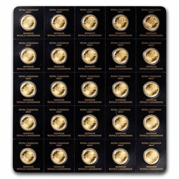 保証書付き] (新品) カナダ「メイプルリーフ」純金 1グラム 金貨・保証