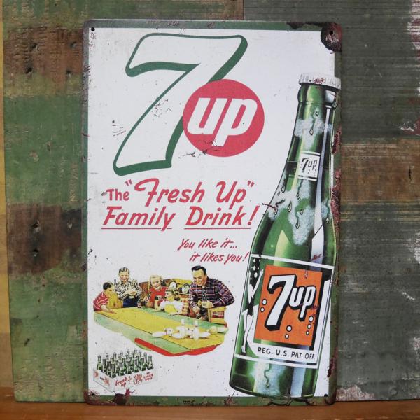 アメリカンヴィンテージ 7up メッセージサインボード