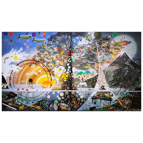 藤城清治【 生命讃歌 】限定500部／DXセリグラフ／新品額装／上代30万