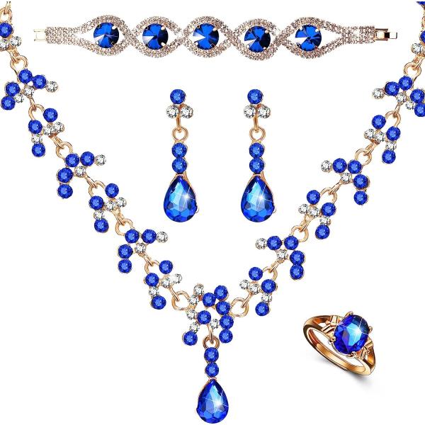 並行輸入品】コスチュームジュエリーセット レディース ロイヤルブルー