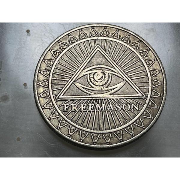 モルガン 硬貨 コイン 1ドル銀貨 レプリカ フリーメイソン ピラミッド