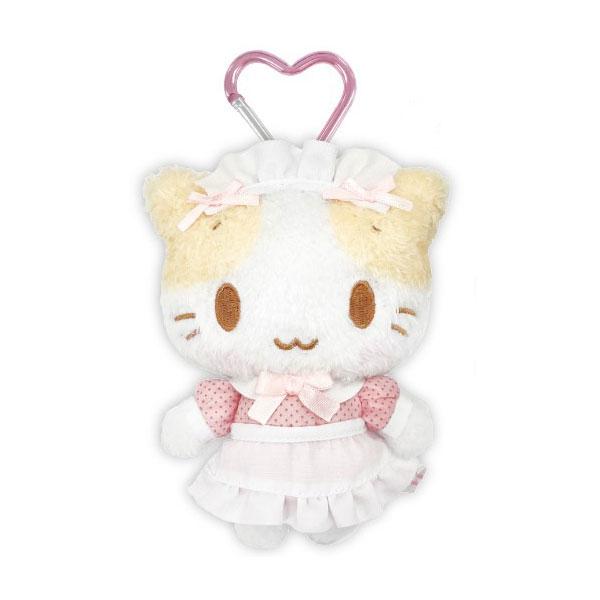 送料無料◇マシュマロみたいなふわふわにゃんこ カラビナ付き