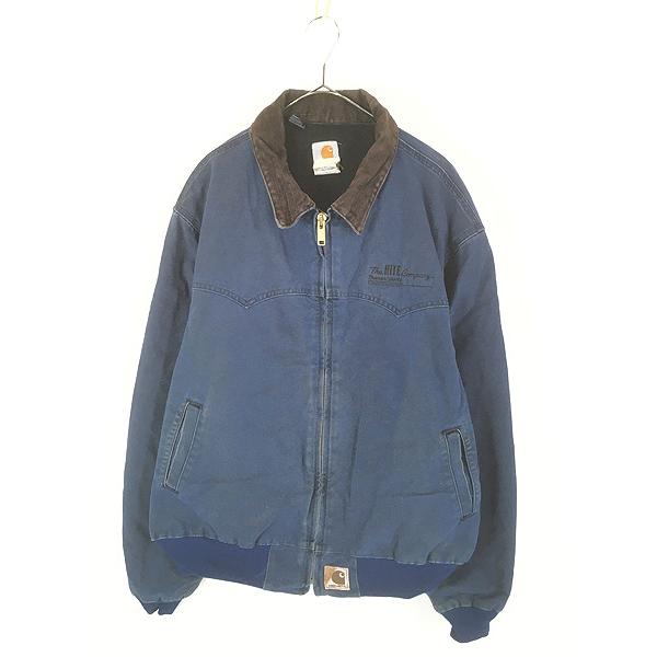 古着 90s Carhartt ウエスタン ヨーク BLU ブルー ダック サンタフェ