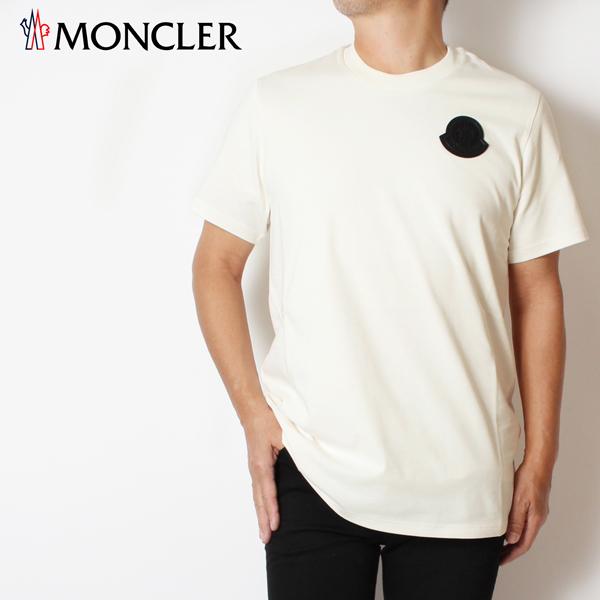 MONCLER（モンクレール） メンズ フェルトワッペン Tシャツ【オフ
