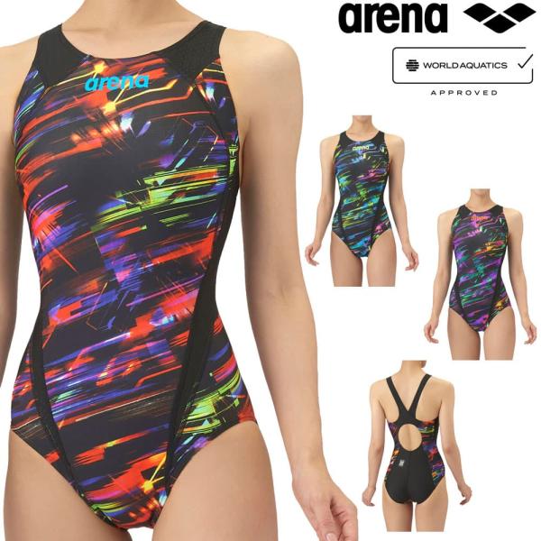 Kartoon 未使用arena 競泳用水着 Lサイズ ブラック/ブルー Kartoon 未