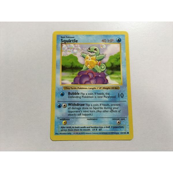 N222【ポケモン カード】 英語版 海外 Squirtle ゼニガメ 63/102 旧