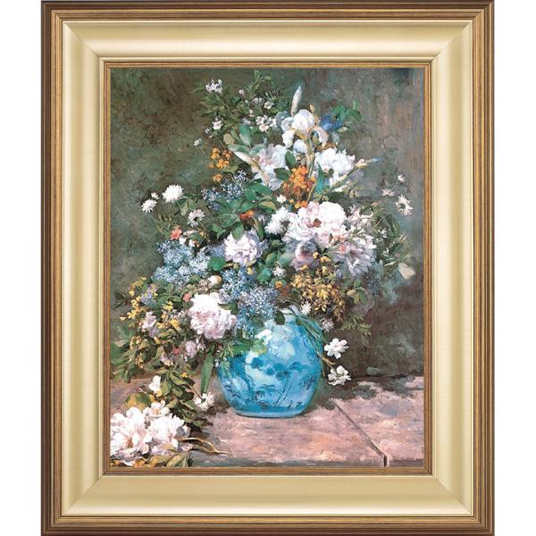 座る二人の少女』 ルノワール 10号 立体複製名画 額装付 【ポイント5