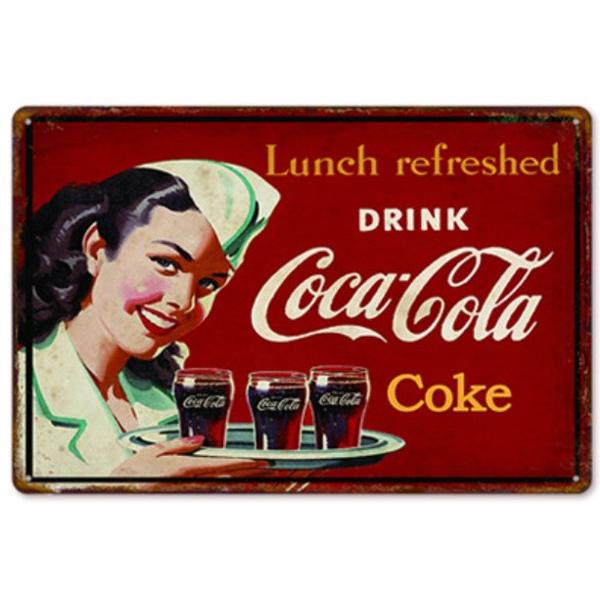 昭和レトロ 古看板 Coca Cola コカ・コーラ 企業物 アンティーク 当時