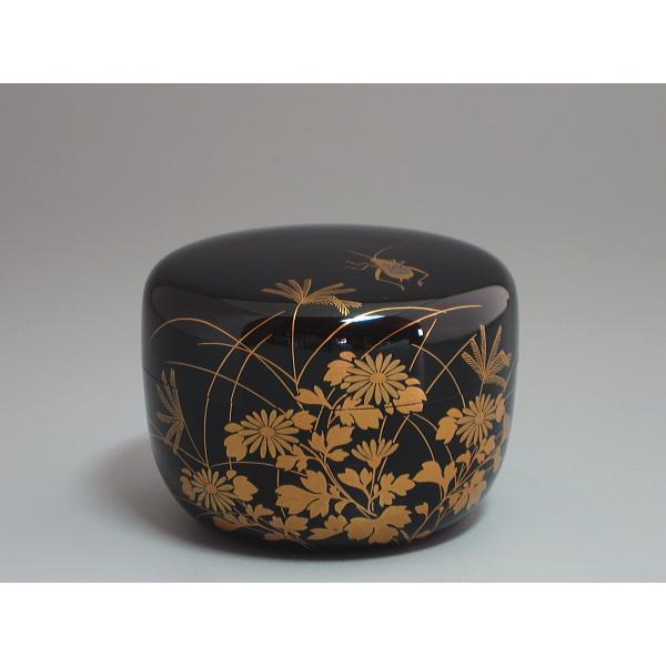 鈴虫に秋草蒔絵平棗 佐々木麗峰造 共箱 : 茶道具商 越中屋 - 通販