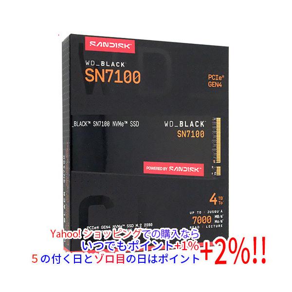 内蔵型SSD ssd westan degital sn7100 4tb Western Digital WD_BLACK