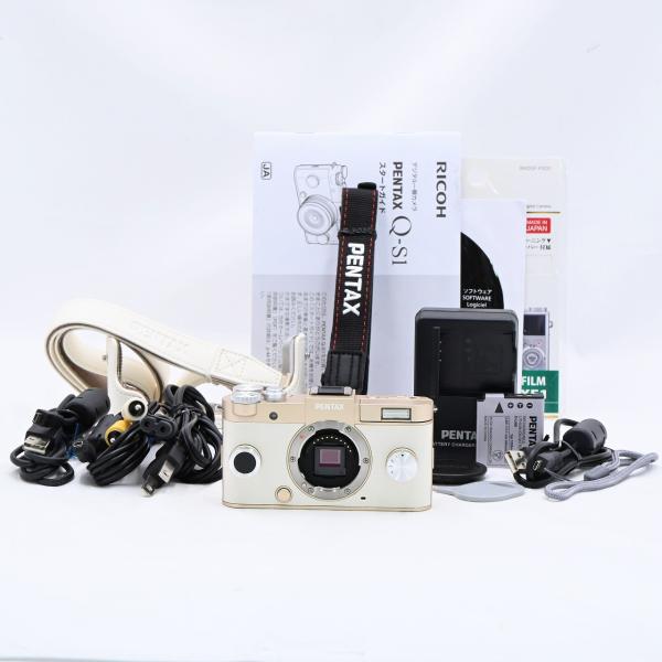 ペンタックス PENTAX Q-S1 ボディキット ピュアホワイト×クリーム