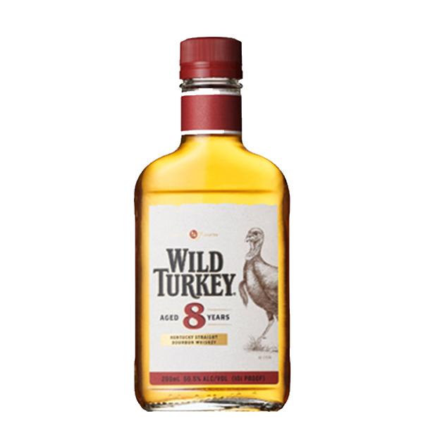 ワイルドターキー 8年 50.5度 101プルーフ フラスクボトル 200ml(正規