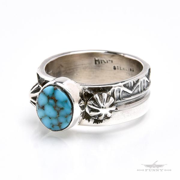 インディアンジュエリー スタンプワーク ラウンドリング 9-10号