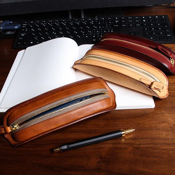 SLATE ペンケース おしゃれ コルボ レザーCORBO プレゼント 男性 誕生