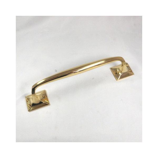 真鍮 鋳造 大型ドアハンドル 角座 ドアノブ ヴィクトリアン 12インチ