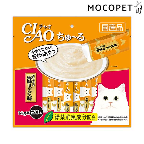 INABA ちゅ〜る チャオちゅーる ささみ海鮮ミックス味 14g×20本入