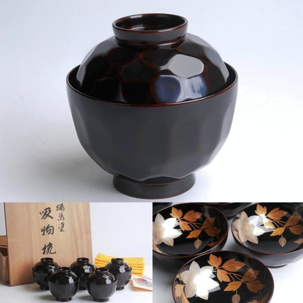 輪島塗吸物碗5点セットお吸い物日本昔話