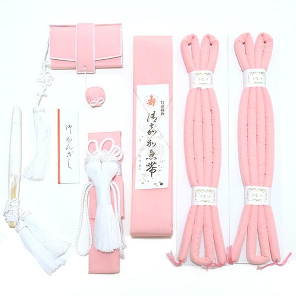 Prices down5）振袖 小物 婚礼 結婚式 正絹 箱迫セット「ピンク」振袖