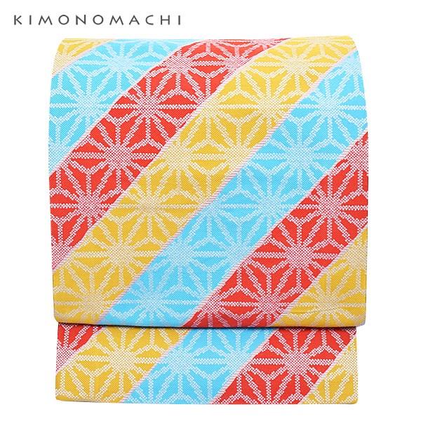 KIMONOMACHI （Prices down2）お仕立て上がり 京袋帯「三色 麻の葉