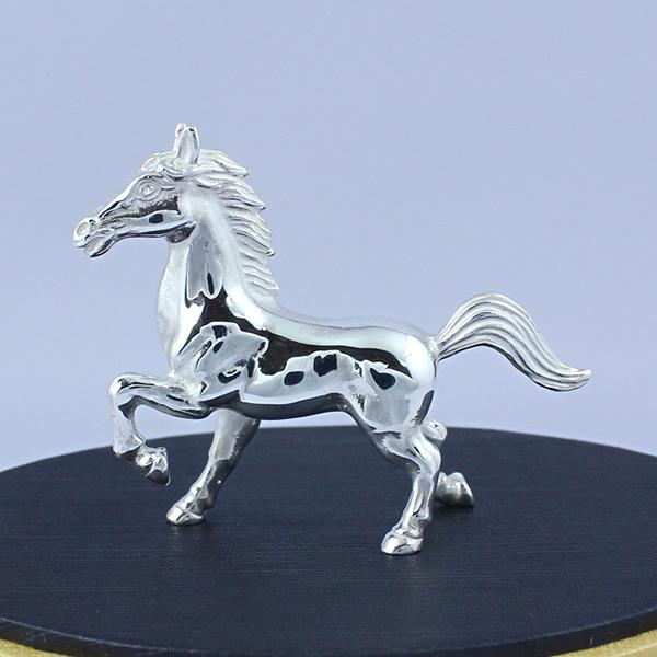 置物 干支（銀製）午・馬・うま 爽快馬 : 京都工芸舎 Yahoo!店 - 通販