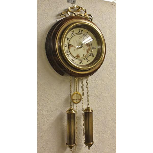 イタリア 壁掛け時計 カパーニ アンティークポプラ ウォールクロック