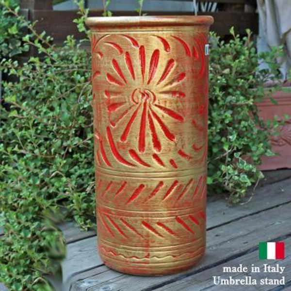 貴重】ちょっと贅沢な傘立てにも！骨董壷.花器 金属製 作家名前刻印