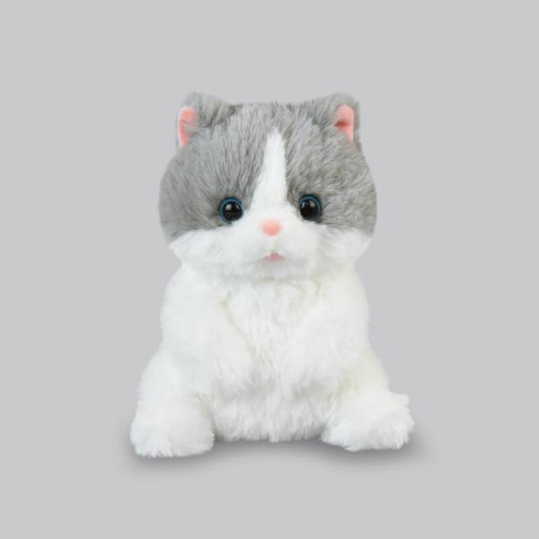 ぽちゃねこまる ましゅまろ（はちわれ）ST アミューズ 猫 ぬいぐるみ