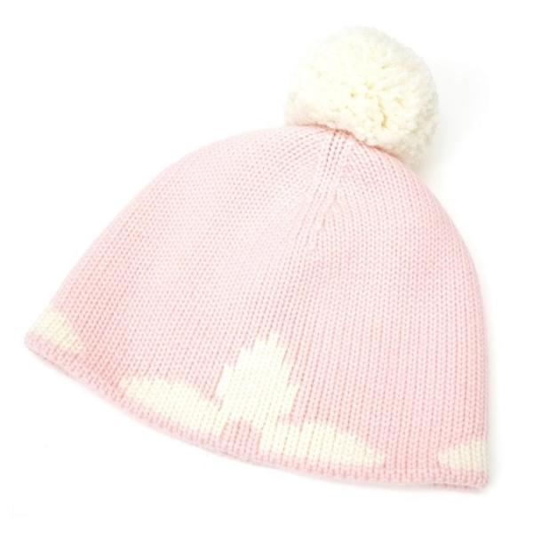 美品 ルイヴィトン モノグラム ニット帽 ビーニー ピンク スパンコール