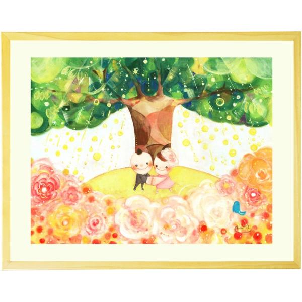 ふたりの物語」 F3 2枚セット テクスチャーアート 結婚祝い 記念日