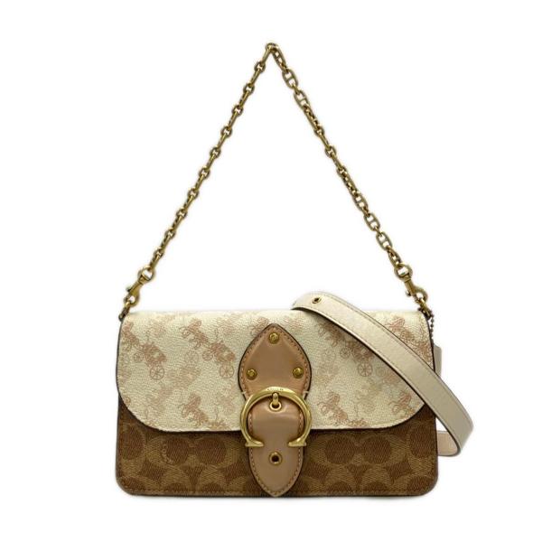 コーチ 2WAY ショルダーバッグ 斜め掛け ハンドバッグ ビートクロス