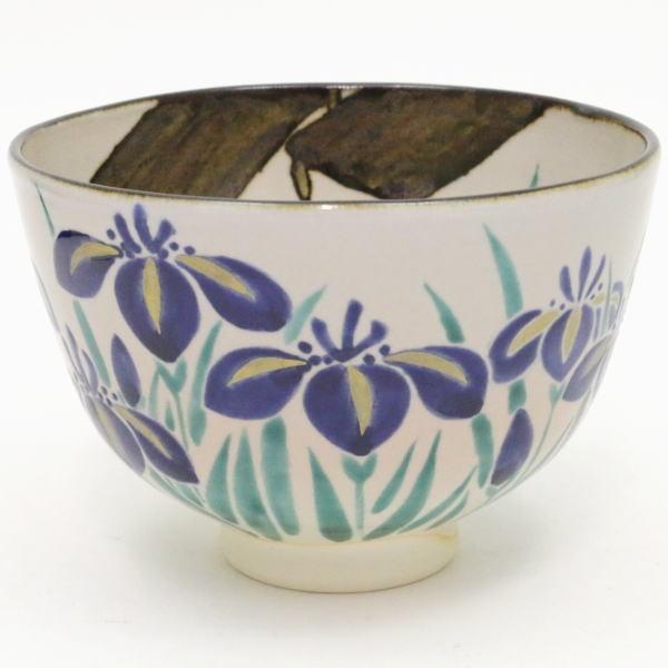 茶道具 抹茶茶碗 端午の節句 半七写 八ッ橋 山川敦司作 泉涌寺窯 八橋