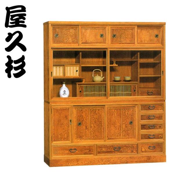 屋久杉 茶タンス 和風 茶箪笥 国産 茶ダンス 日本製 茶棚 高級 サイド