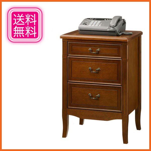 曙工芸製作所 チェスト 木製 電話台 おしゃれ FAX台 アンティーク