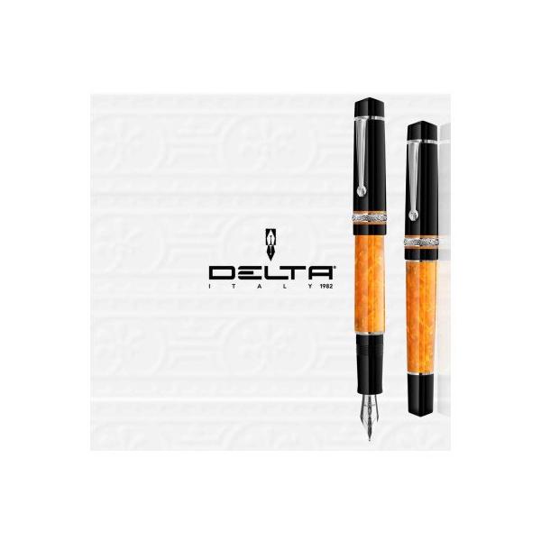デルタ 万年筆 ドルチェビータ DV シルバートリム カートリッジ