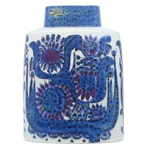 ロイヤルコペンハーゲン オブジェ テネラ 花瓶 陶磁器 ブルー