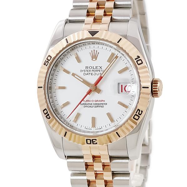 デイトジャスト 【3年保証】 ロレックス ターノグラフ 116261 OH済み F