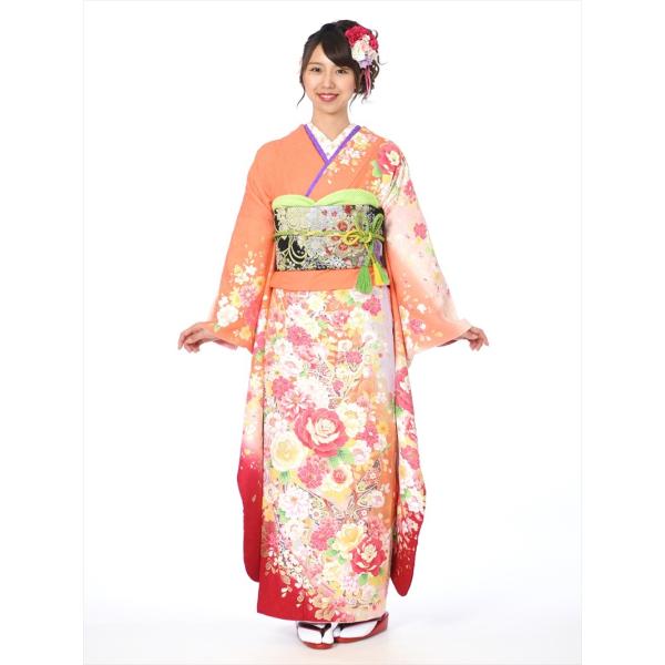 振袖 レンタル フルセット(2月〜12月上旬)8AC490/正絹/着物/結婚式