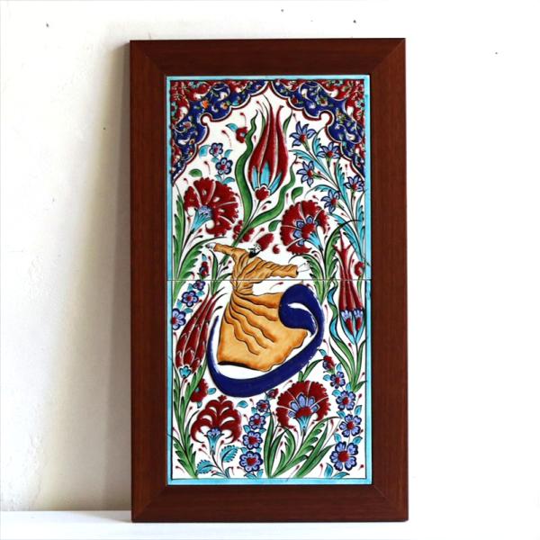 アンティーク アメリカン ミニアチュール 絵画 額装品 陶板画 美術品