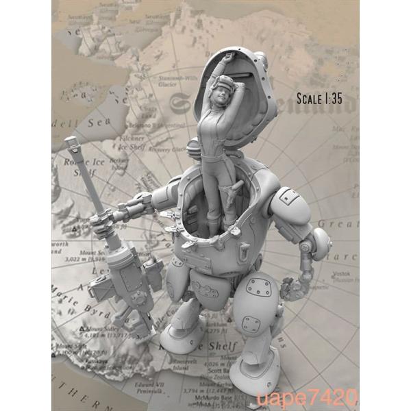 ガレージキット フィギュア SF 女性 ロボット 1/35 未塗装未組立