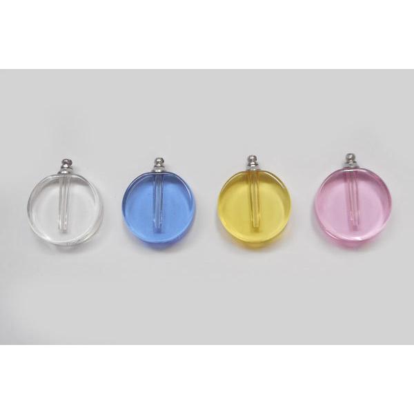 NEW 新 丸型 香水 アロマ ペンダント ネックレス ガラス容器 香水瓶 ko