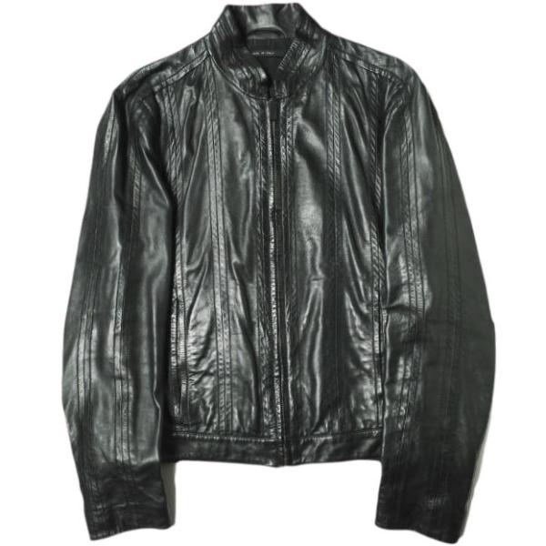 GUCCI グッチ イタリア製 イタリアンレザー シングルライダース