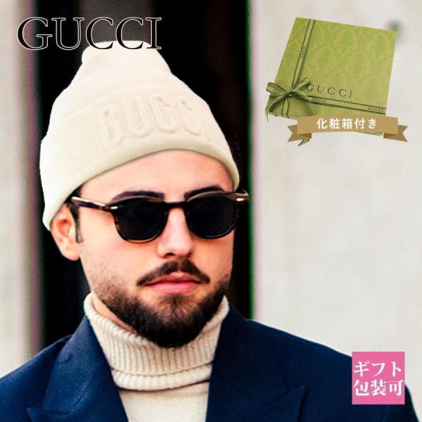 GUCCI / グッチ ◇モヘア シルク GG ニット帽 ブラック M 黒 グッチ
