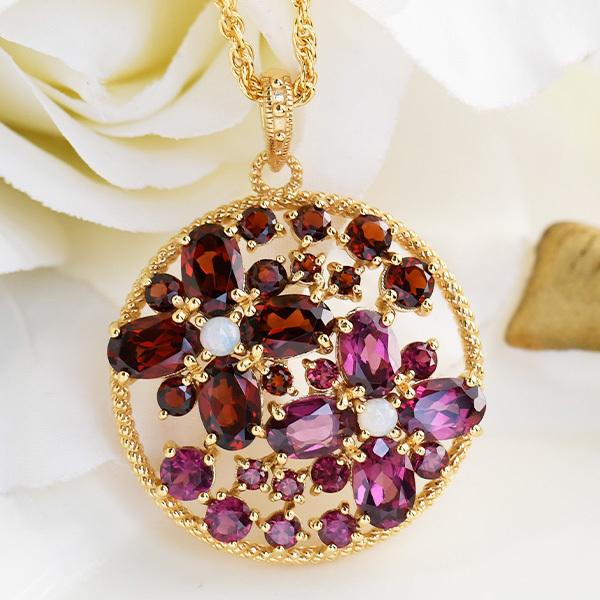 碌山 ガーネット ロードライトガーネット ペンダントトップ RP