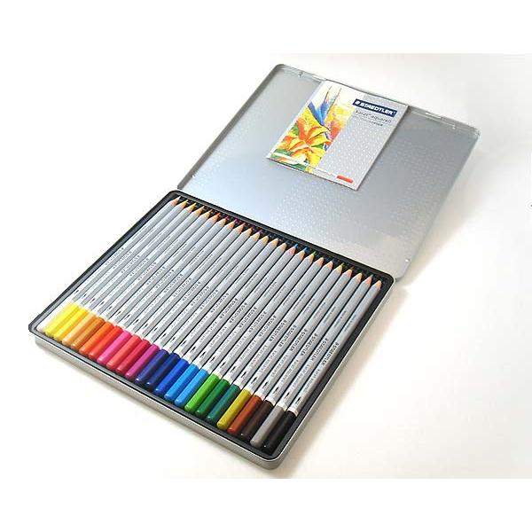 ステッドラー（STAEDTLER） ドイツ カラト アクェレル水彩色鉛筆 24色